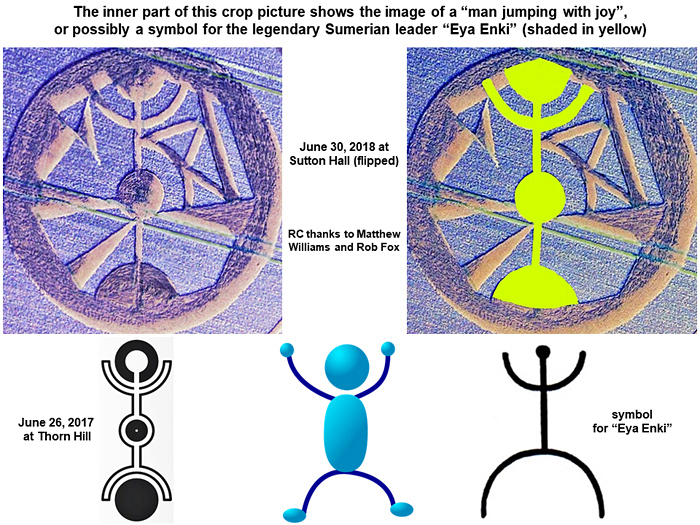 Crop Circle at Sutton Hall, Nr Rochford, Essex. Reported 30th June 2018