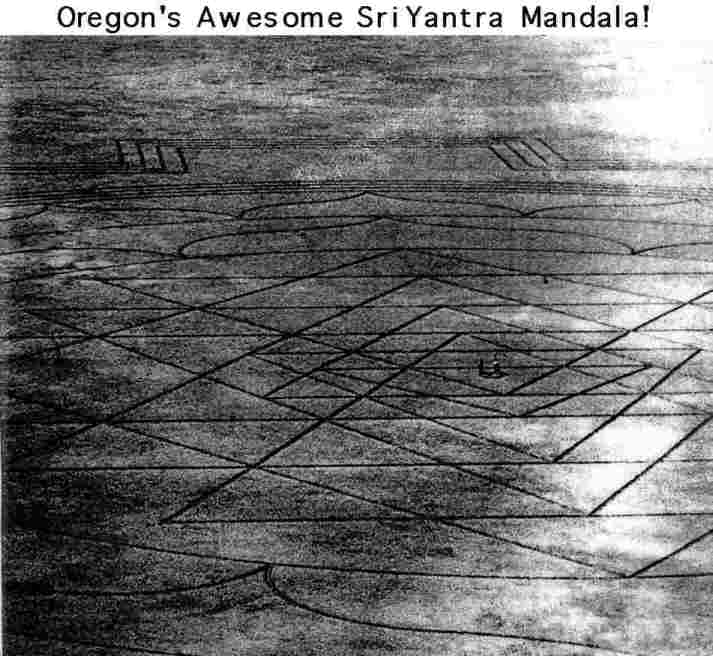 Oregon`s sri yantra. A gift of the Circlemakers