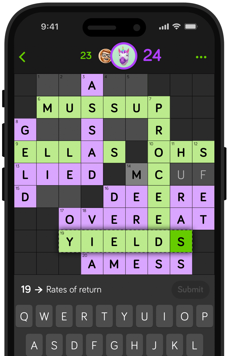 Crossly • Classic Crosswords, Friendly Competition