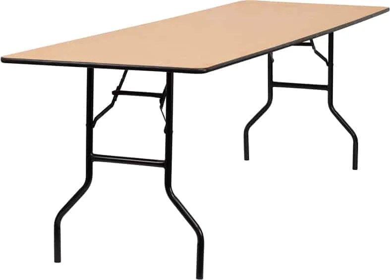 72″ Rectangular Wood Folding Table (SZFTWL) Sunzo Furniture