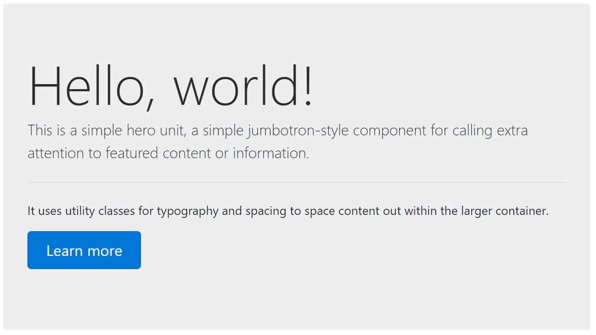Bootstrap Jumbotron Css