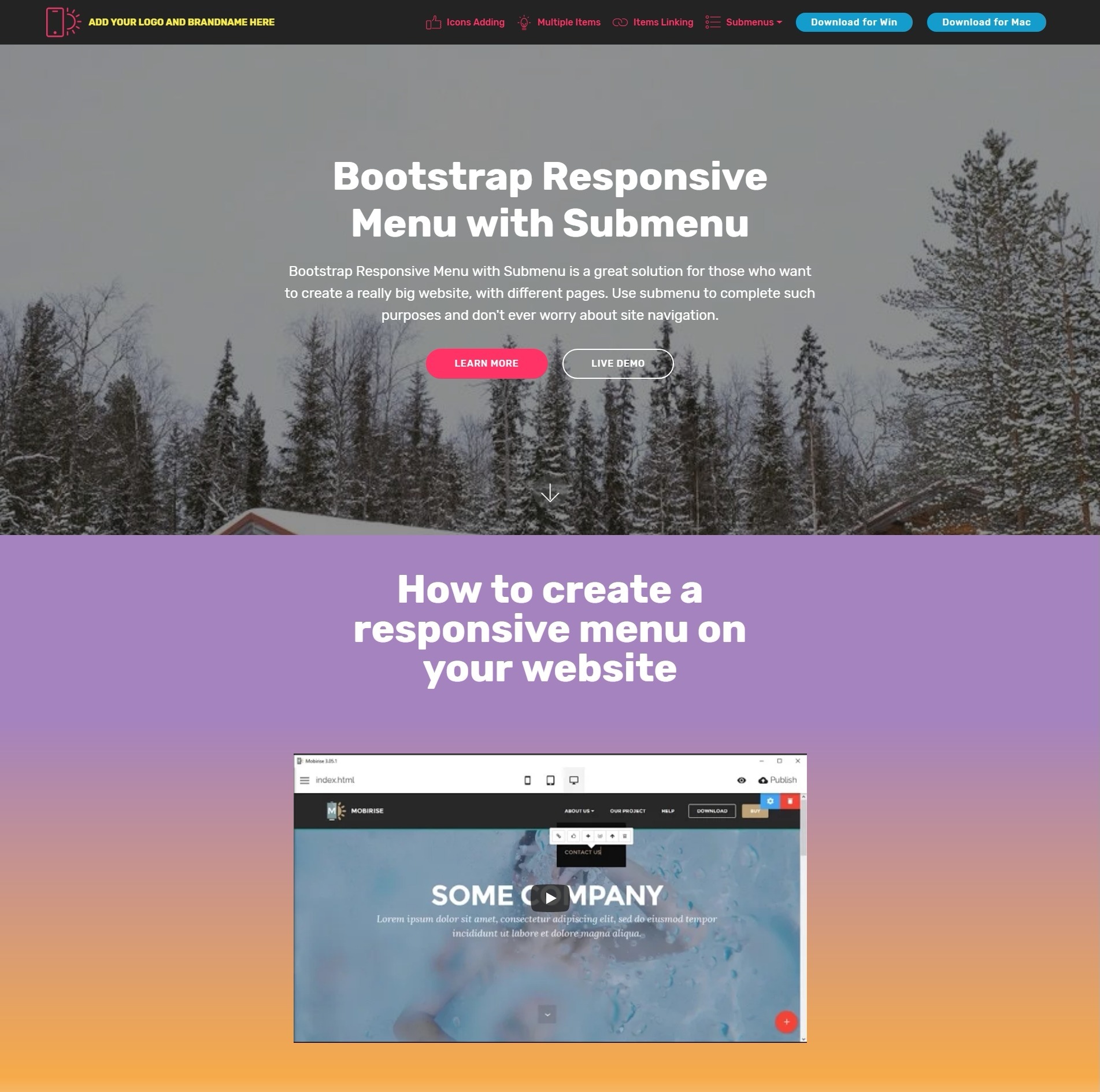 Beautiful and Inspiring HTML5 Bootstrap Responsive Video Players and