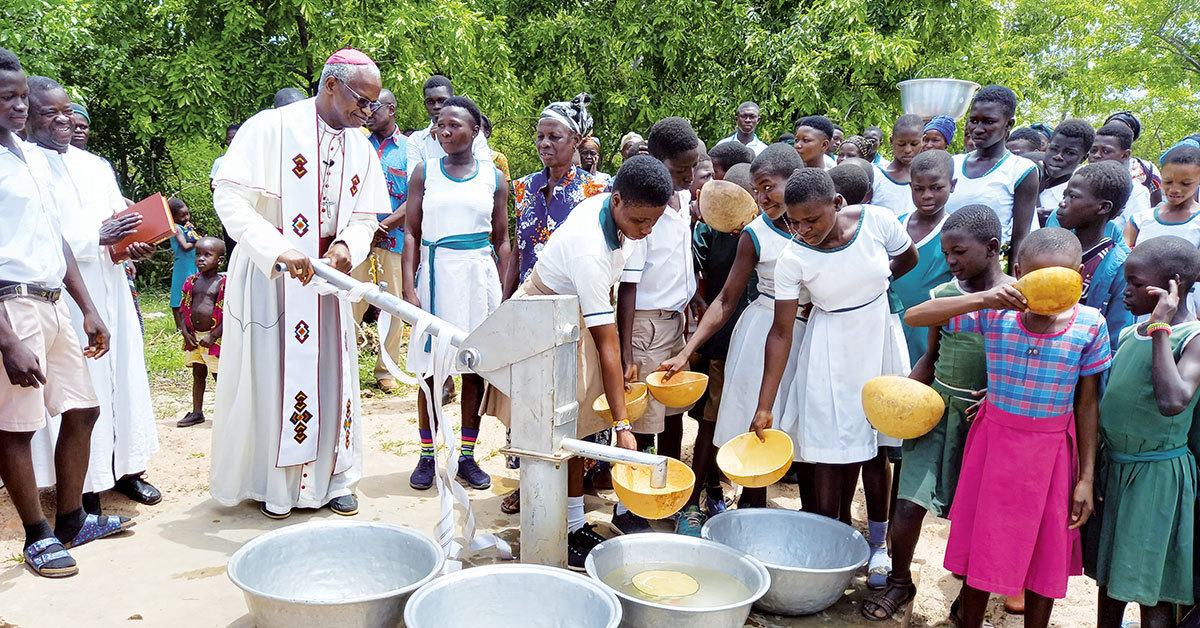 Catholics Provide Clean Water in Three African Countries Cross