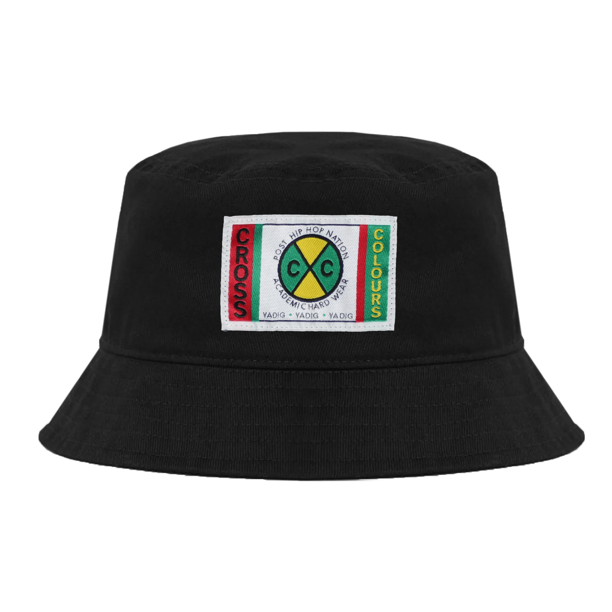 Cross Colours Label Logo Bucket Hat Black