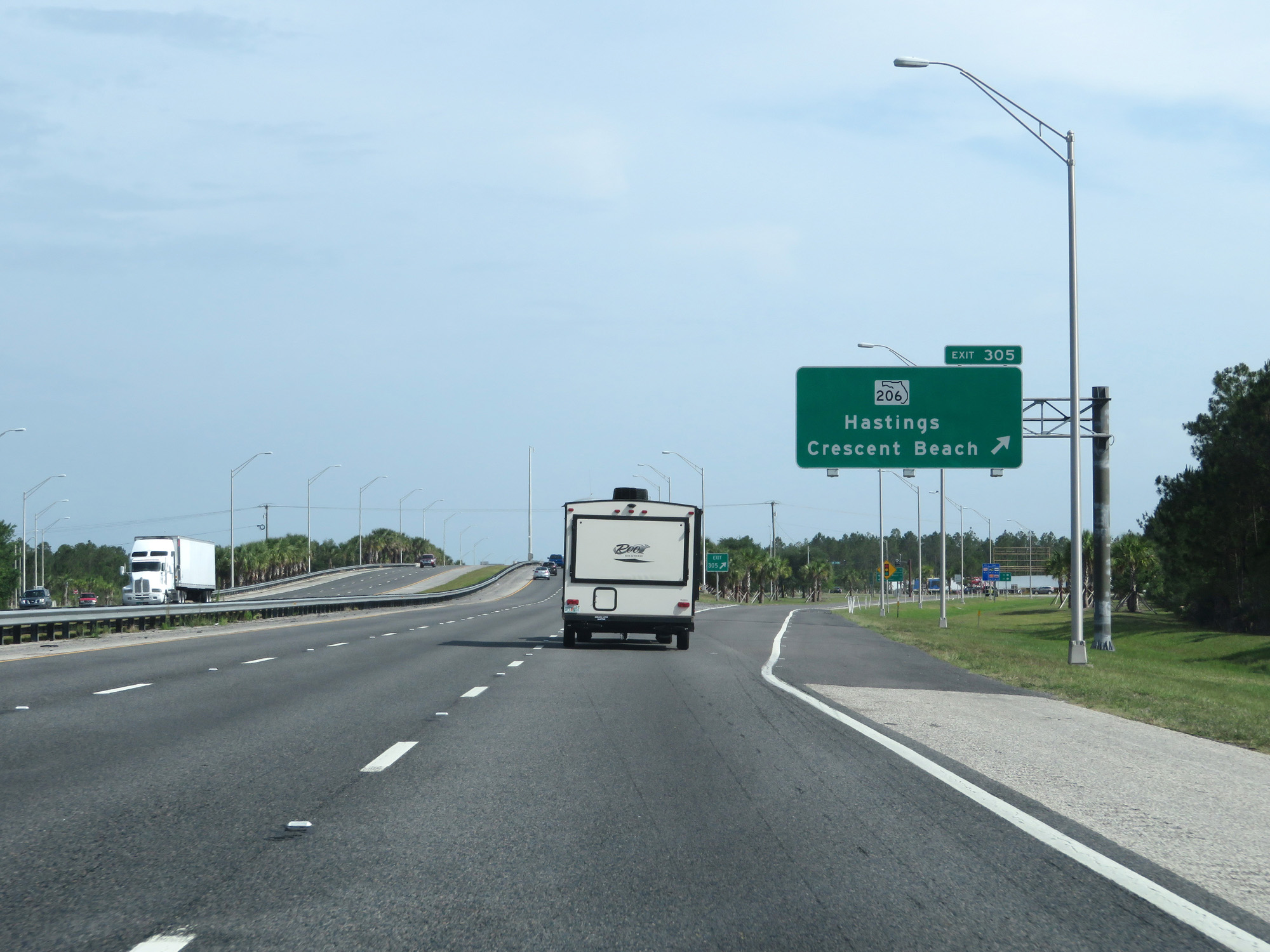 Florida Interstate 95 Southbound Cross Country Roads