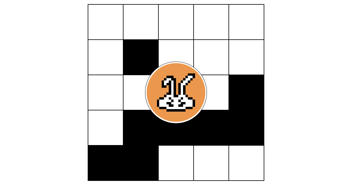 Twizzler's first mini Crosshare crossword puzzle