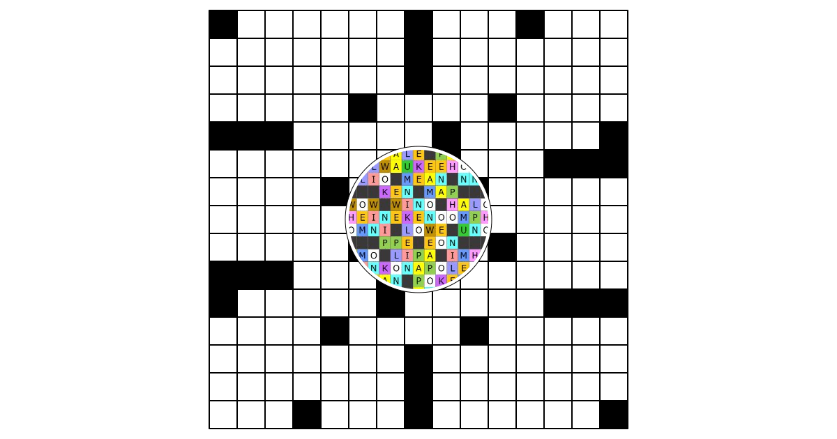 Souper Bowl Halftime Show (Meta) Crosshare crossword puzzle