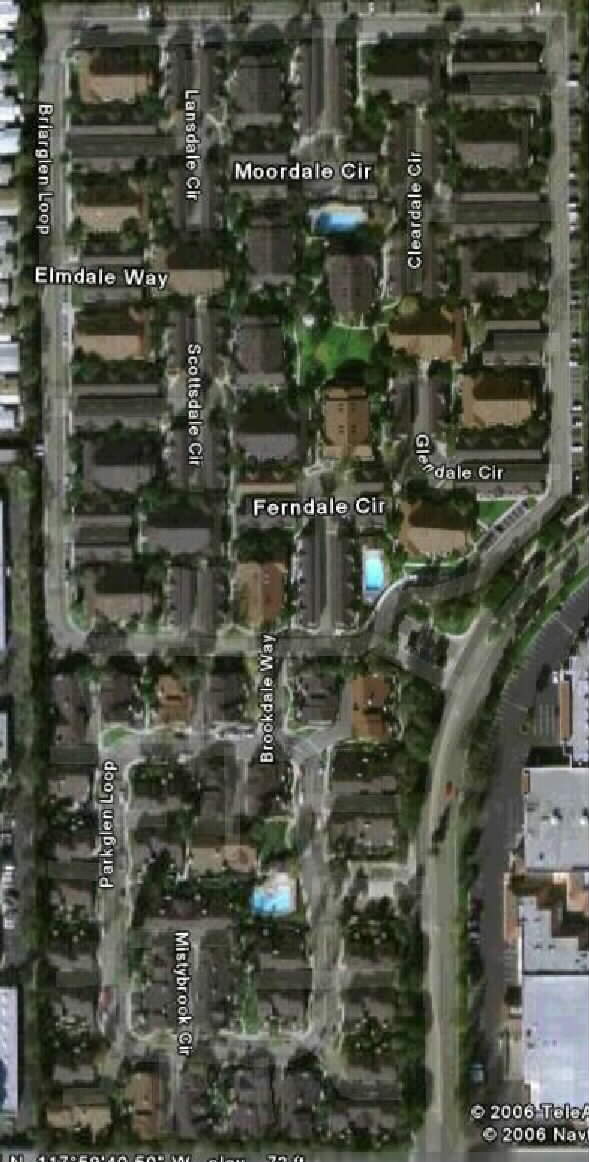 Aerial View Crosspointe Village HOA