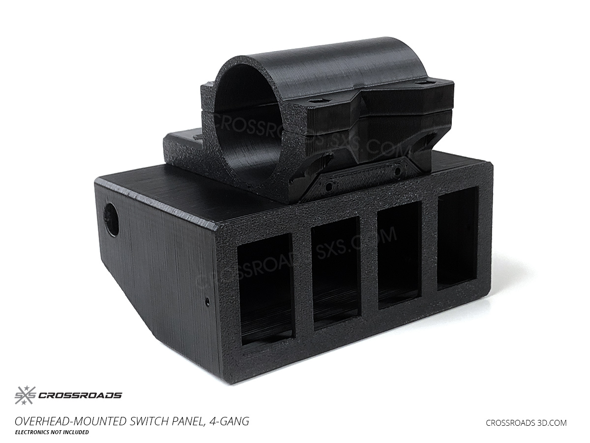 OverheadMounted Switch Panel, 4Gang Crossroads 3D
