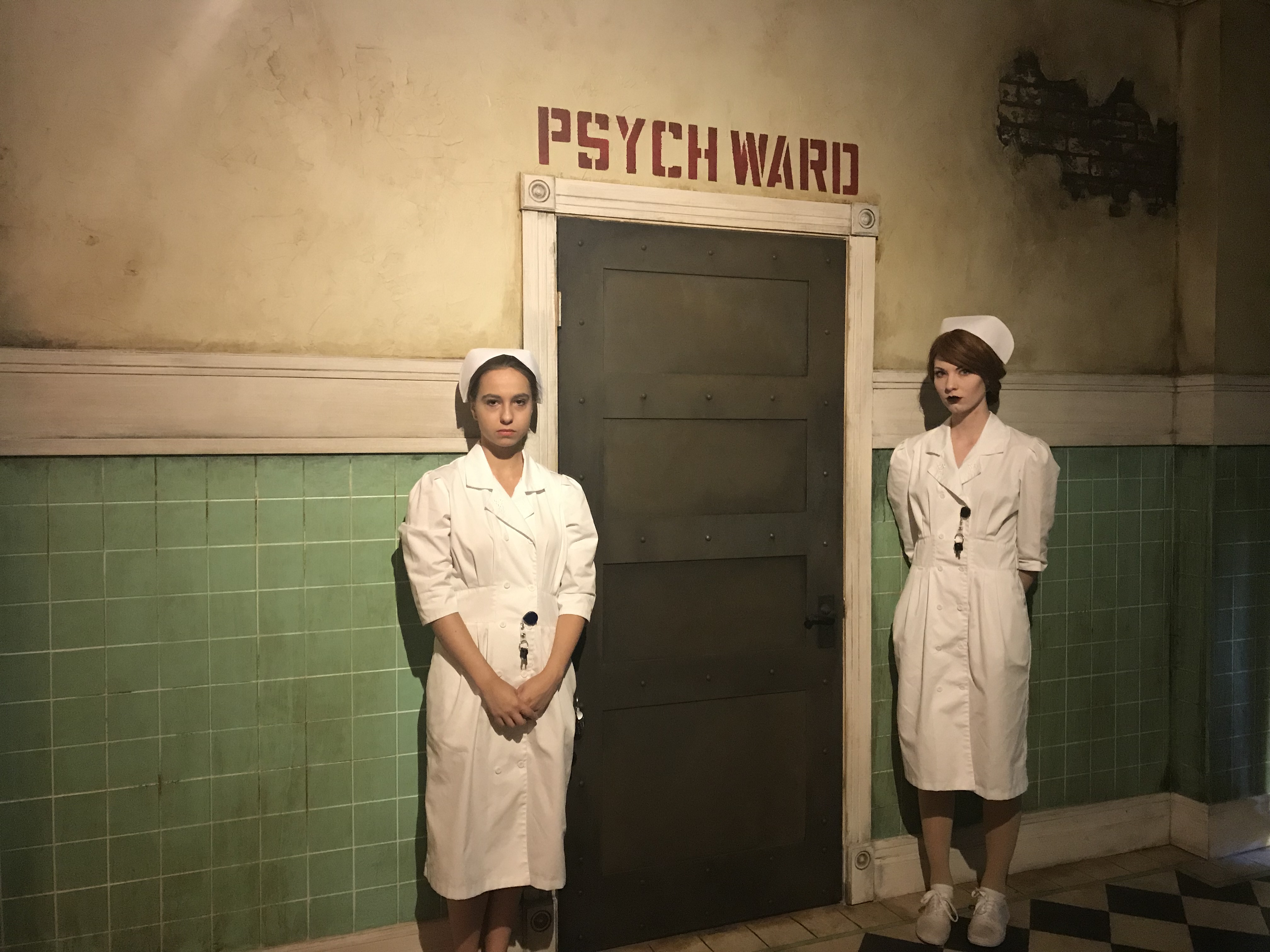 Nurses outside Psych Ward Cross Roads Escape Games