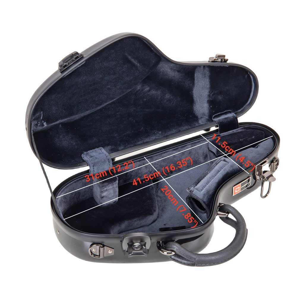 Fiberglass Curved Soprano Saxophone Case, Compact Style Crossrock