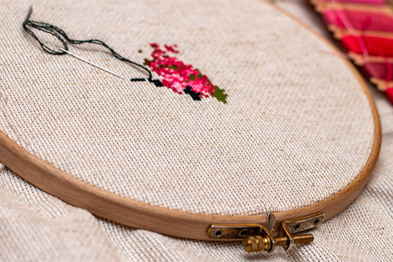 How to Use an Embroidery Hoop Cross Stitch Academy