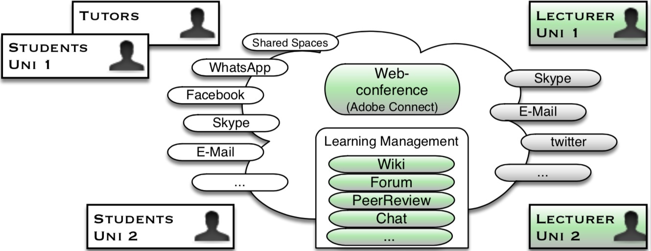Virtual Collaborative Learning cross teaching
