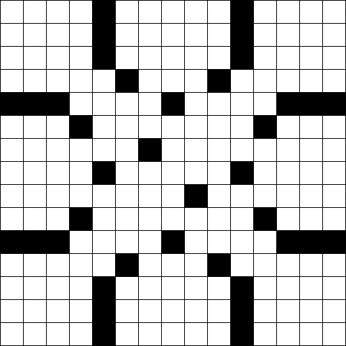 Crossword Grids - Sample 15x15 Grid