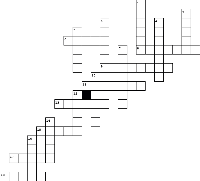 Crossword Puzzle for week 16