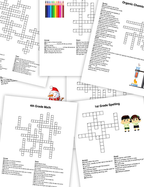 Geology & Earth Science Crossword Puzzles