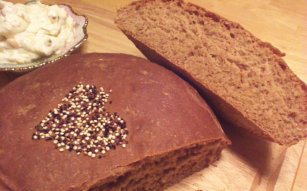 Whole Wheat Molasses Bread with Orange Walnut Spread Crowded Earth