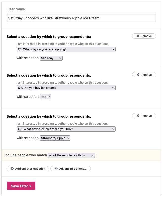 Survey data filters Crowdsignal Get the responses you need, anywhere