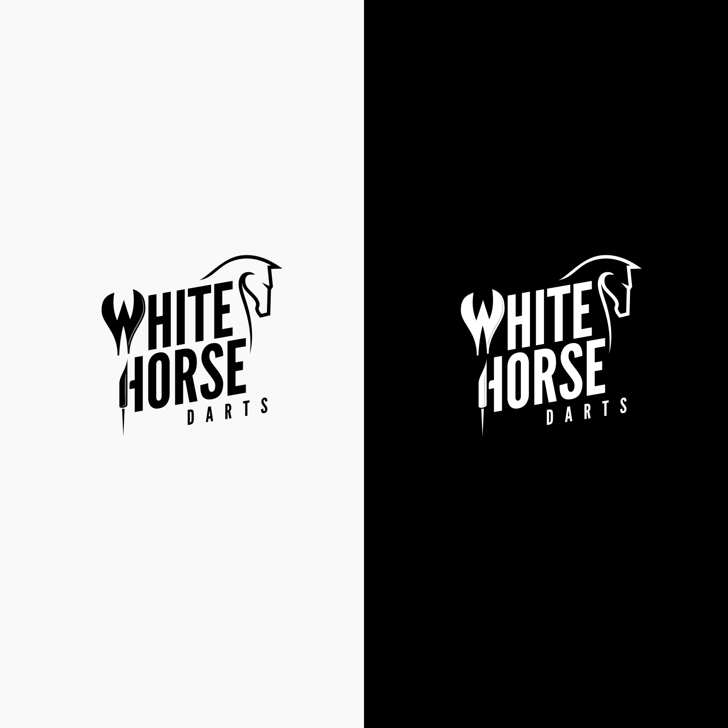 White Horse Darts Logo, a Logo & Identity project by shamrockdigital