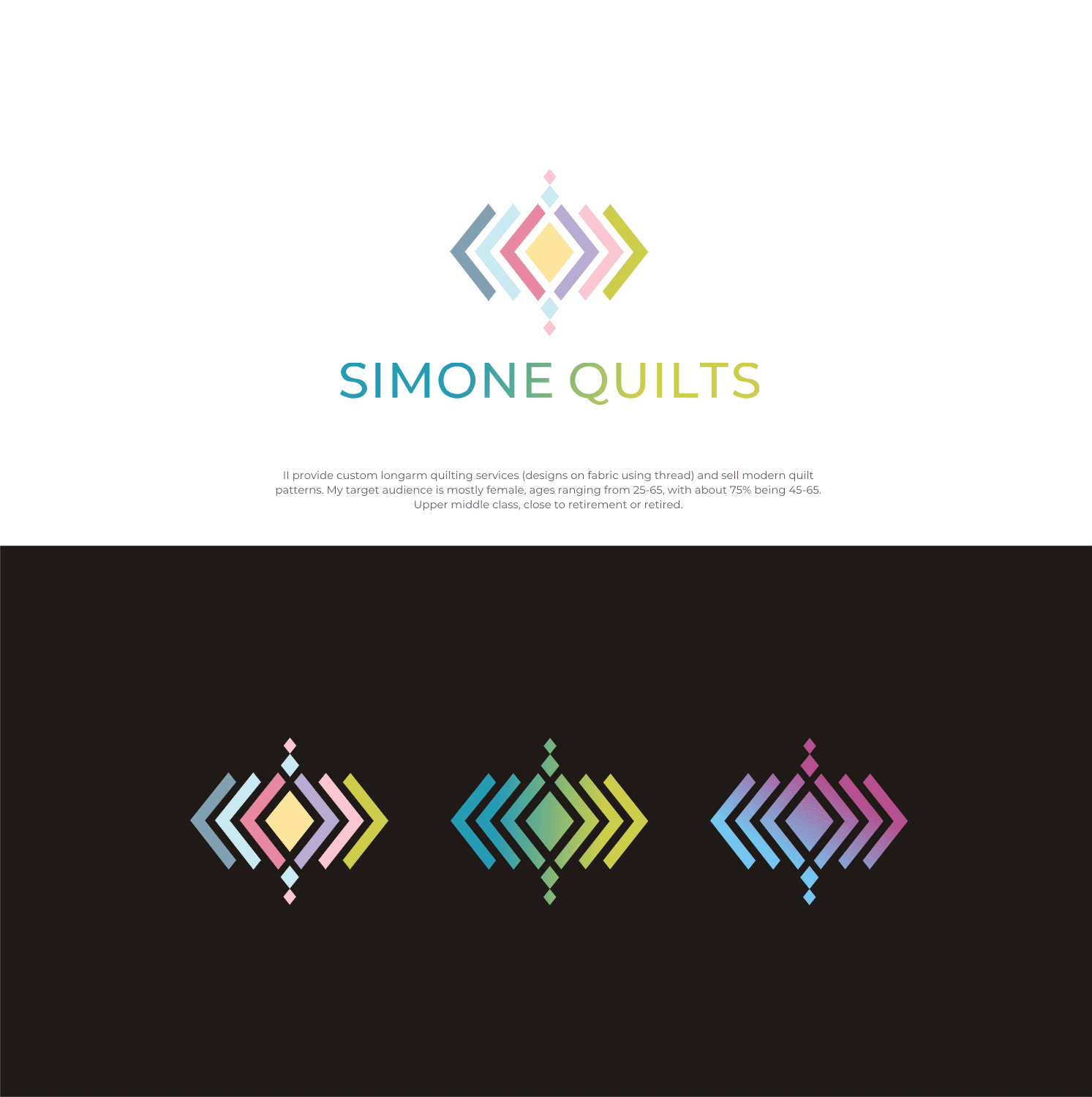 Create a unique logo for a creative modern quilting company!, a Logo