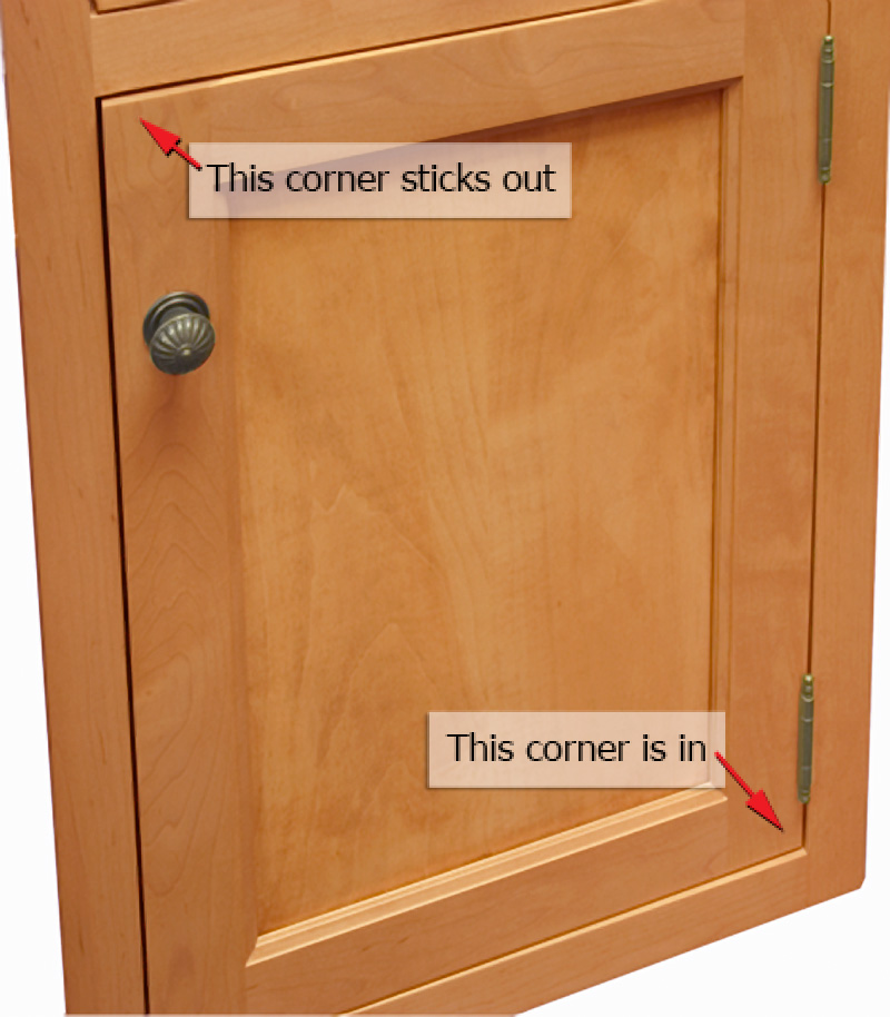 Advantage Hinge Adjustment Top Corner of Door Sticks Out Crown