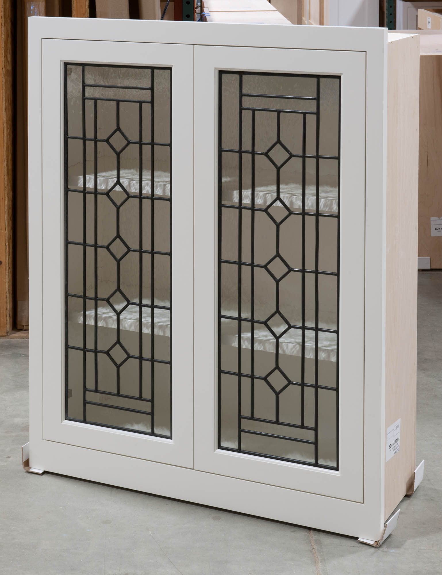 Wall with Leaded Glass Doors Crown Point