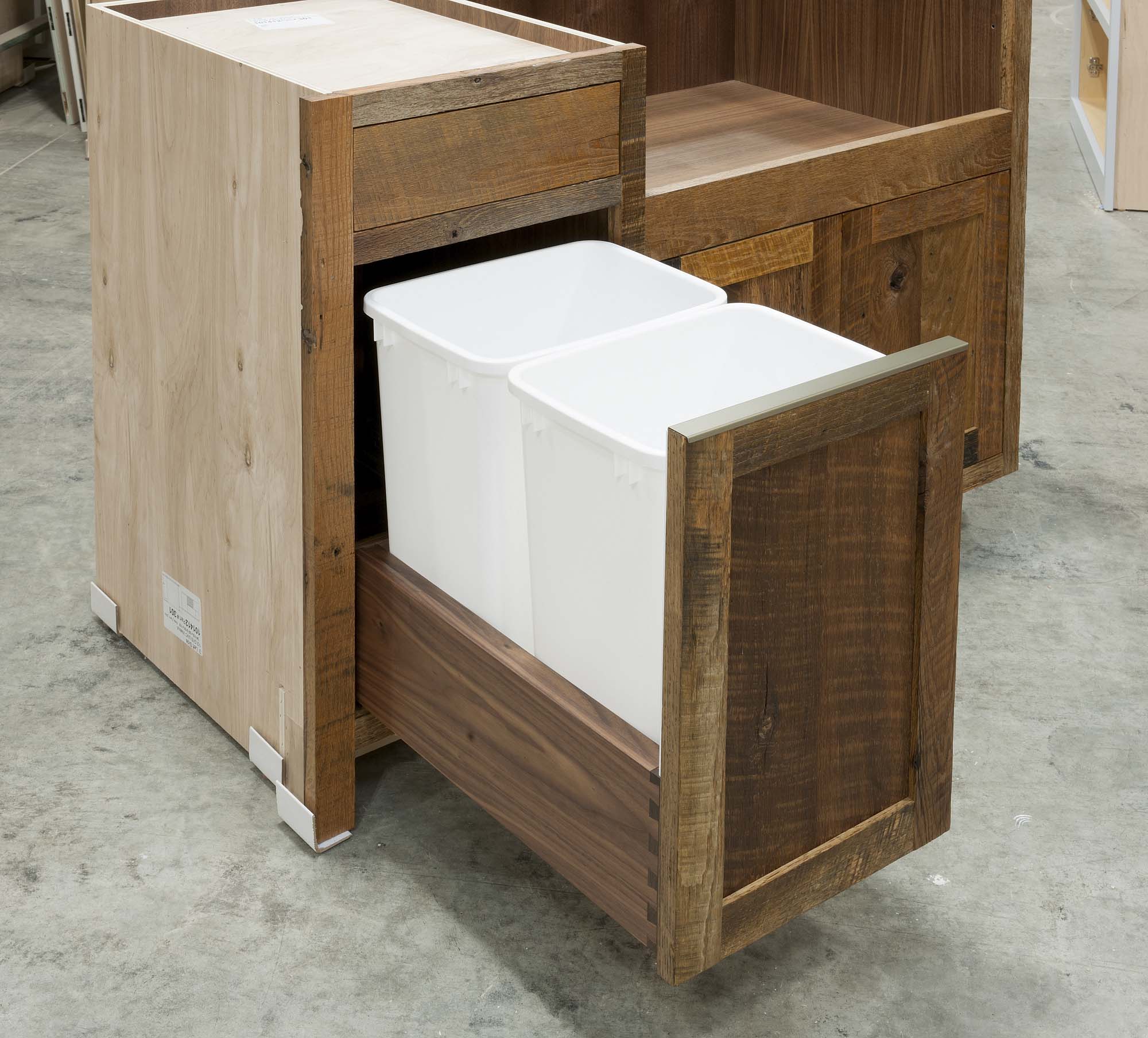 Reclaimed Hearty Hewn Oak Sink Base Crown Point