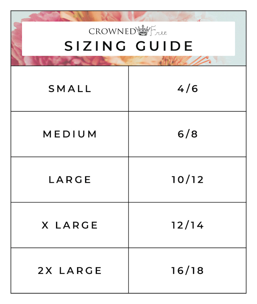 Sizing Chart | Crowned Free