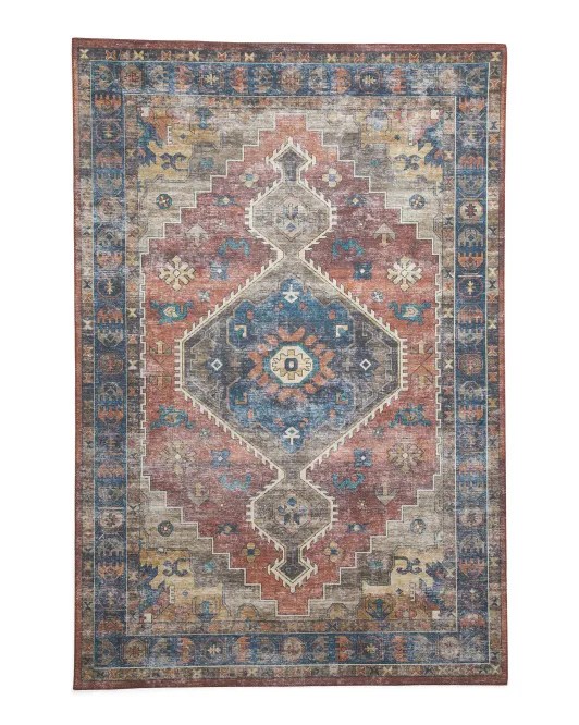 Blue Boho Rug Crowned Rentals