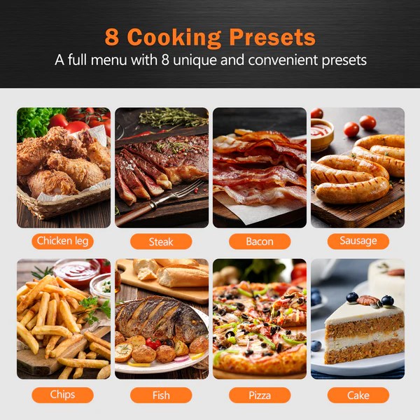 CROWNFUL 7 Quart Air FryerBlack Crownful