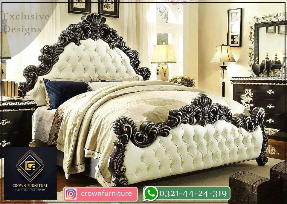 Bed Set 104 Furniture Design in Lahore Pakistan 2024