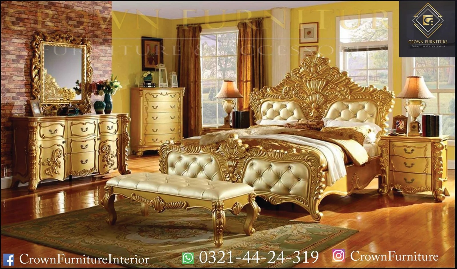 Bed Set 53 Furniture Design in Lahore Pakistan 2024