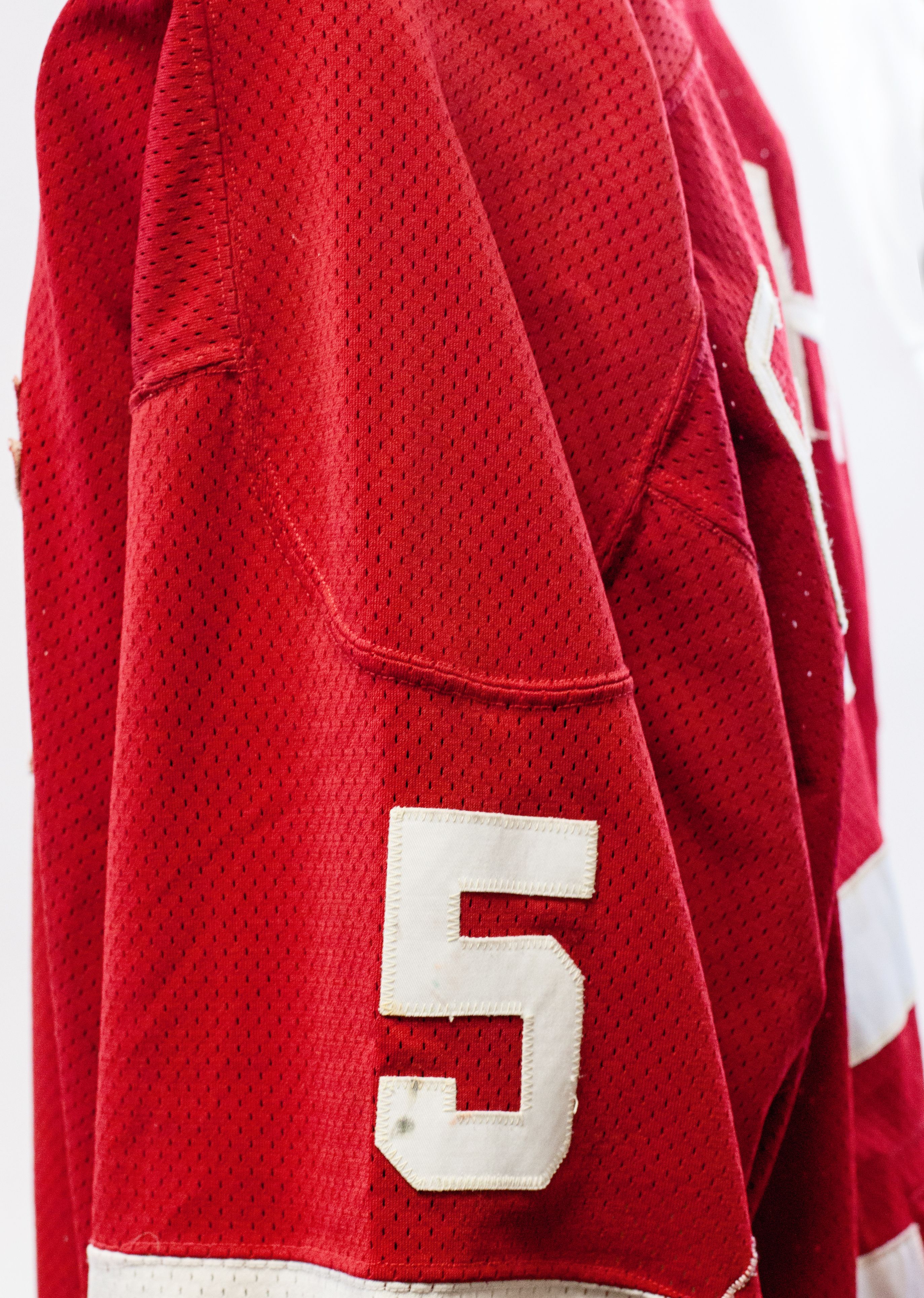 Lot Detail 198384 Greg Smith Game Worn Detroit Red Wings Jersey