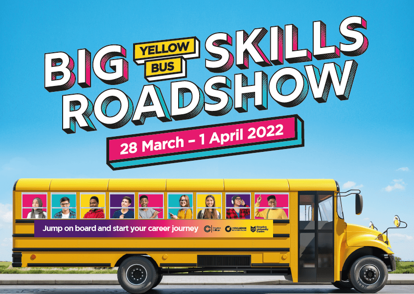 Big Yellow Bus Skills Roadshow comes to Croydon Croydon College