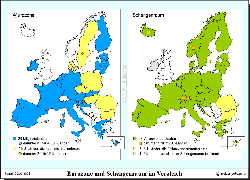 Die Eurozone auf einen Blick