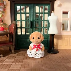シルバニア＊ショートケーキワンピース＊赤ちゃんサイズ おもちゃ・人形 merril 通販｜Creema(クリーマ) ハンドメイド・手作り