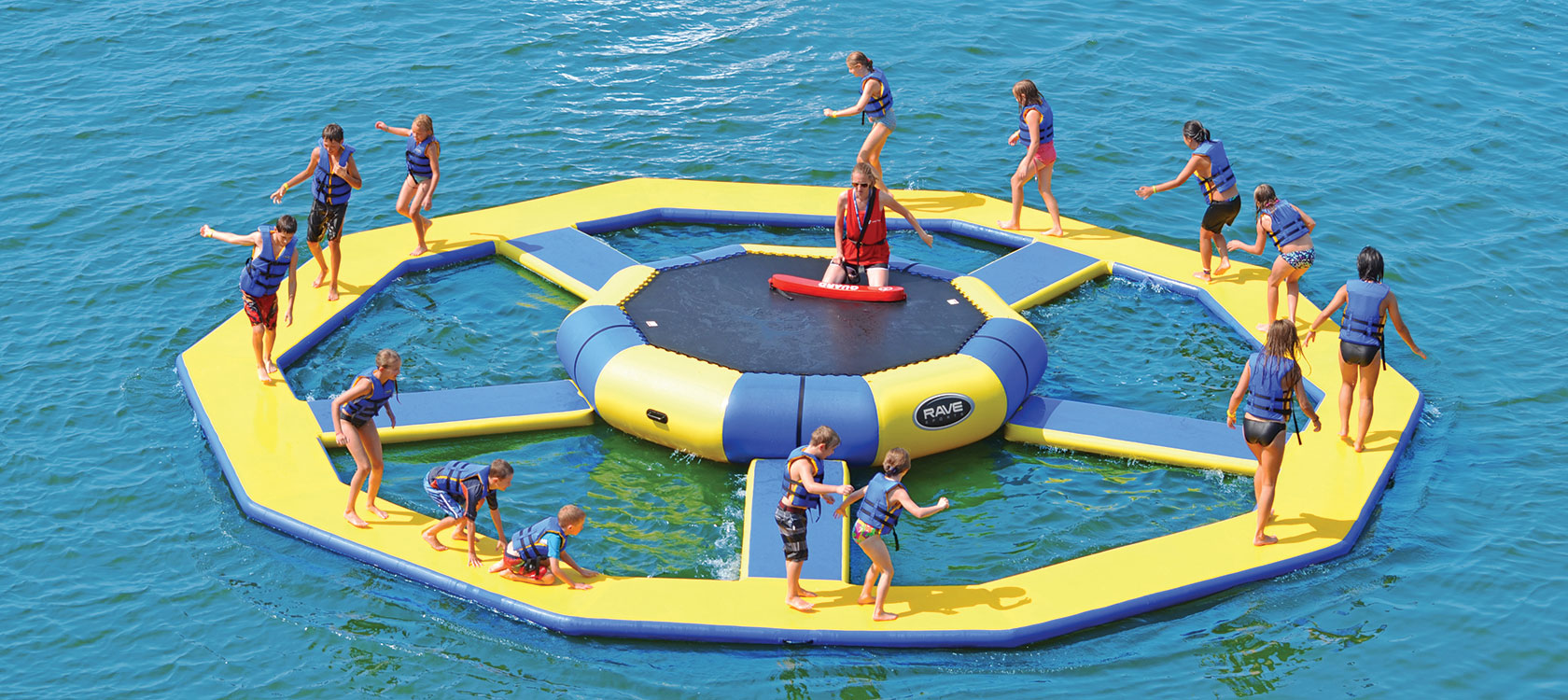 RAVE Spin Wheel™ Package Water Inflatable with Trampoline