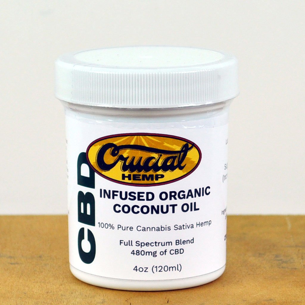 Cannabidiol (CBD) Enriched Coconut Oil Crucial Hemp