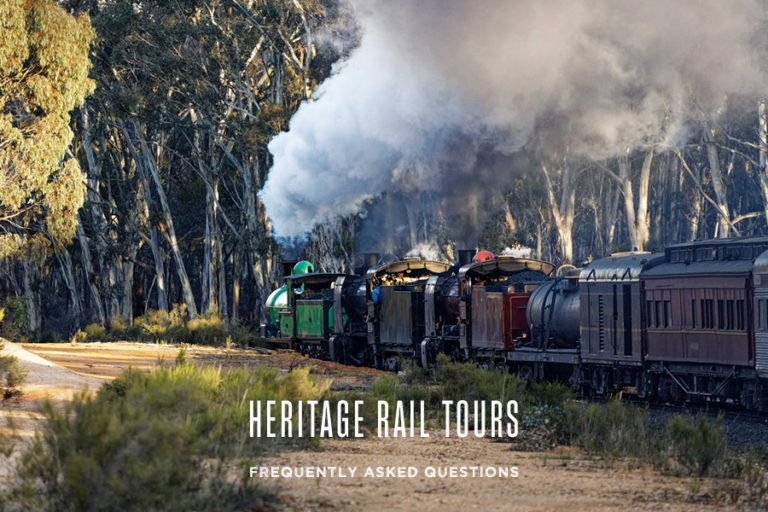 Heritage Rail Tours Frequently asked questions for travelling aboard