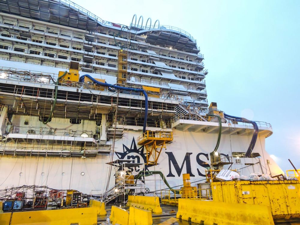 Inside Look at the Construction of 2017's Hottest New Cruise Ship