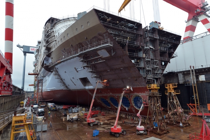 Construction Photos of the World's Largest Cruise Ship, Symphony of the Seas
