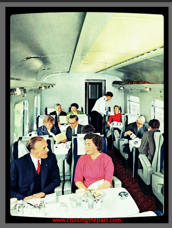 Deluxe Midland Pullman between London and Manchester in the 1960s