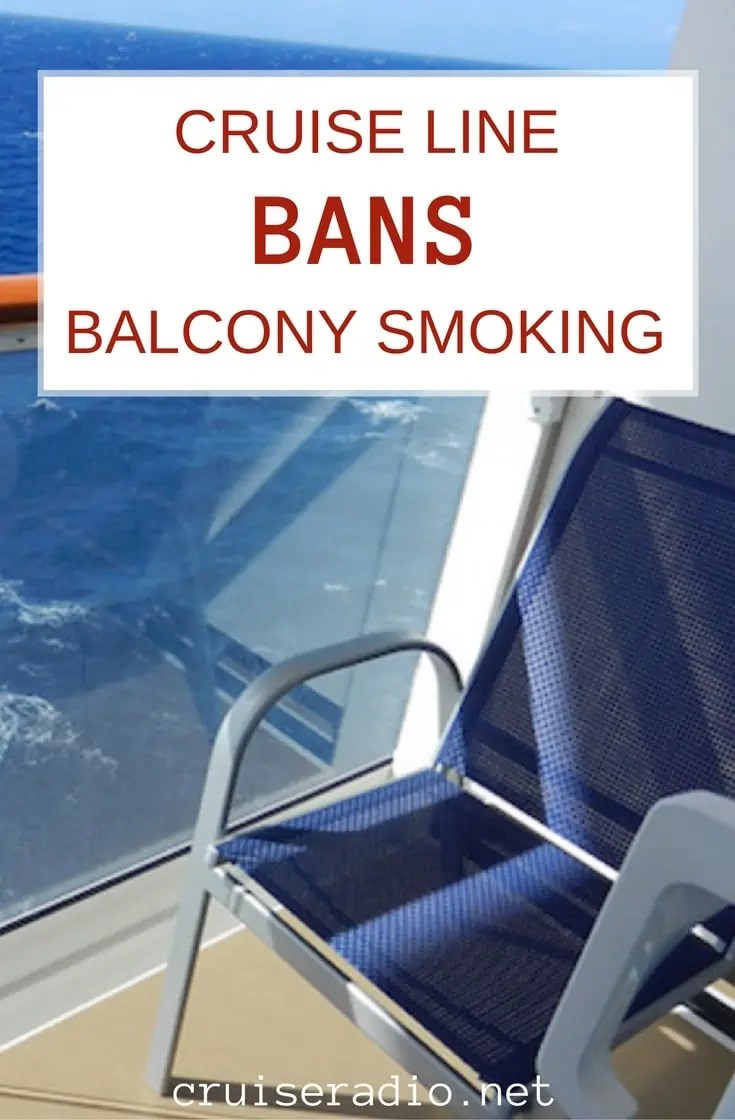 Cruise Line Bans Balcony Smoking