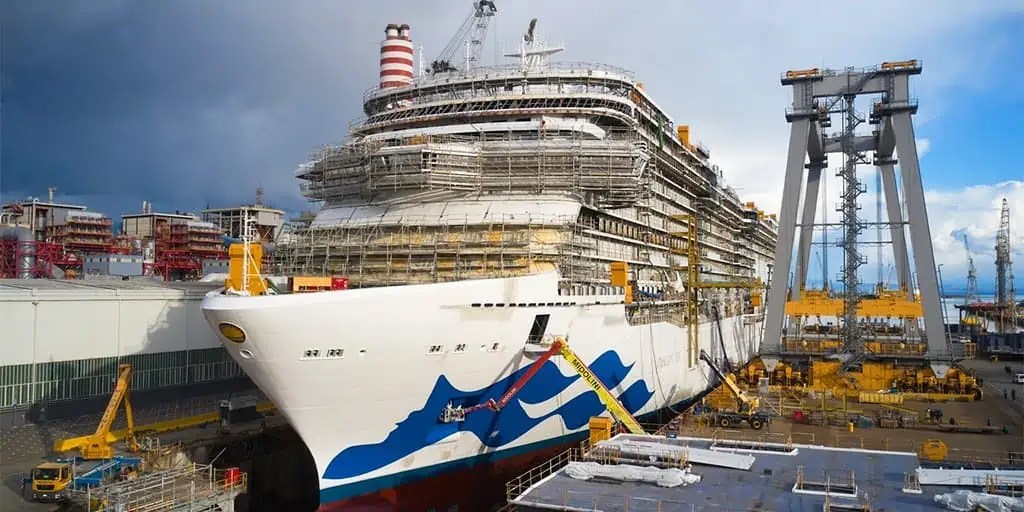 Discovery Princess Floated Out at Fincantieri Shipyard
