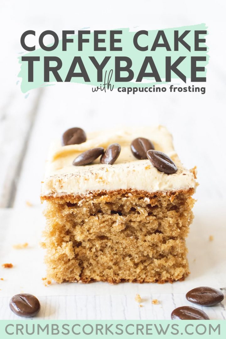 Coffee Tray Bake Cake Recipe & Video Crumbs and Corkscrews