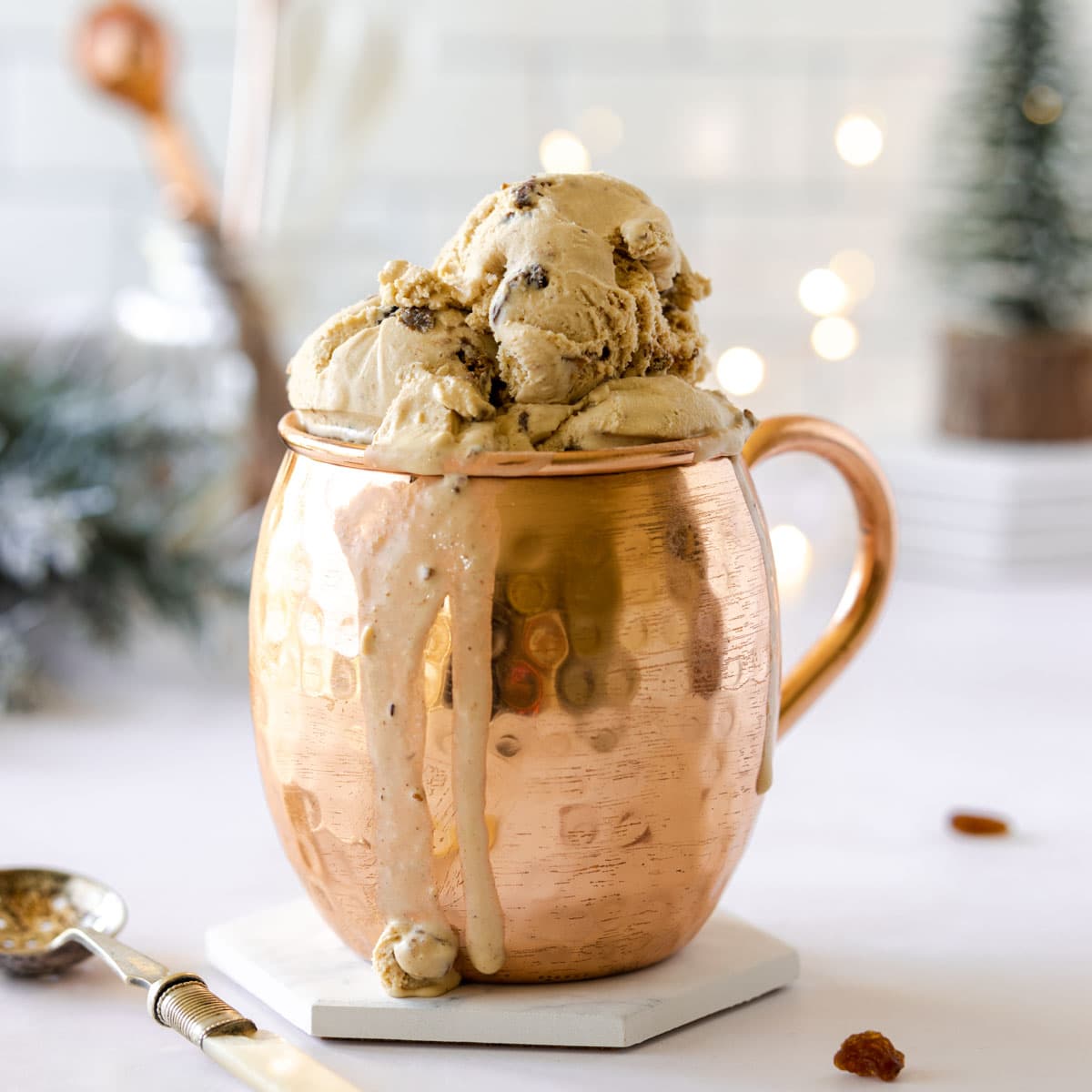 Christmas Pudding Ice Cream Crumbs and Corkscrews