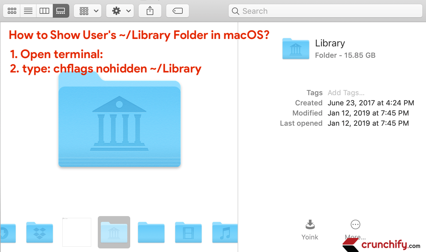 How to Access the Hidden /Library Folder on Your Mac? • Crunchify