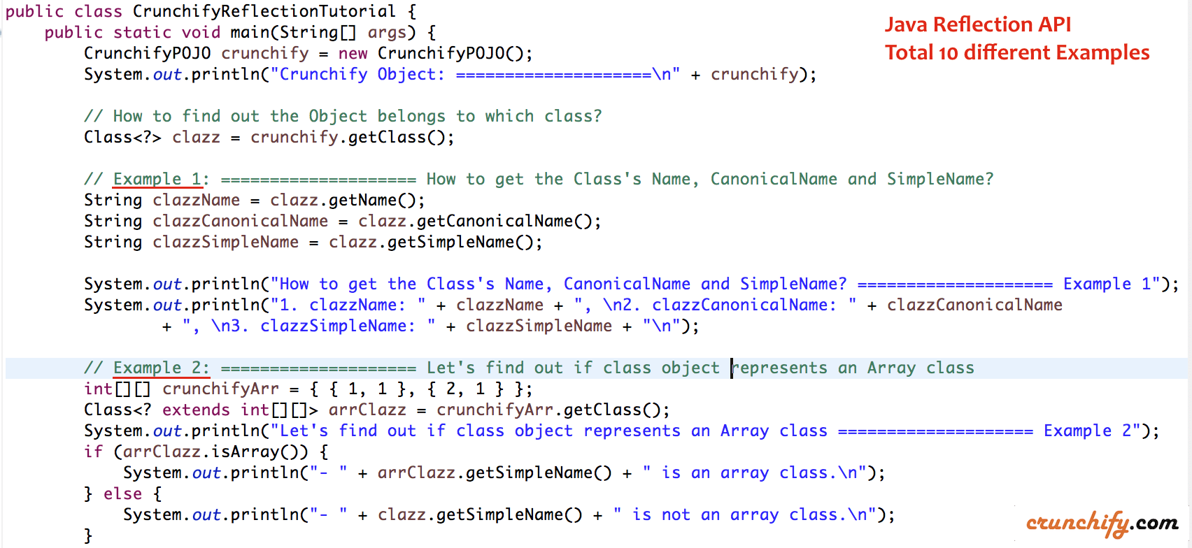 Java Reflection Tutorial Create Java POJO use Reflection API to get
