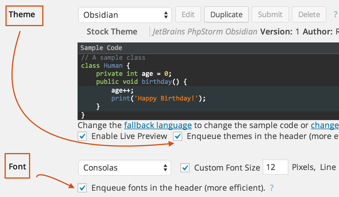 Crayon Syntax Highlighter WordPress Plugin How to Stop Loading 3 CSS