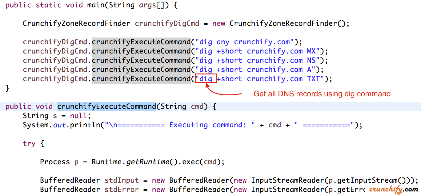 Best way to get any Domain's Zone Records, MX and Name Server in Java